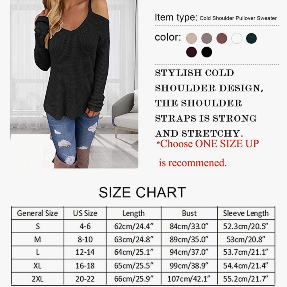 Cold Shoulder Top - Picture 5 of 5